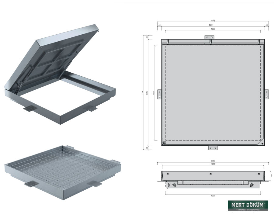 Paslanmaz Metal Müdahale Kapağı