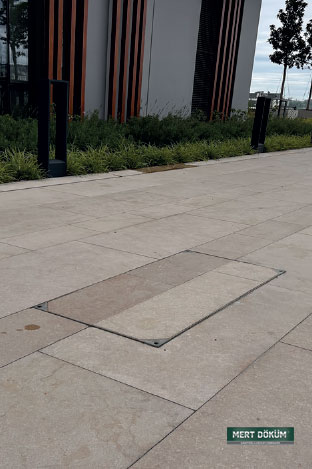 Paslanmaz Metal Müdahale Kapağı